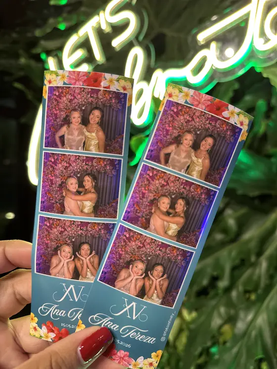 Tiras de fotos impressas com layout personalizado